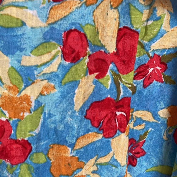 Relisted XL XXL LC Lauren Conrad floral print faux wrap dress w elastic waist - Picture 10 of 15